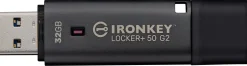 Kingston IronKey Locker+ 50 G2 - USB flash-enhet - krypterat