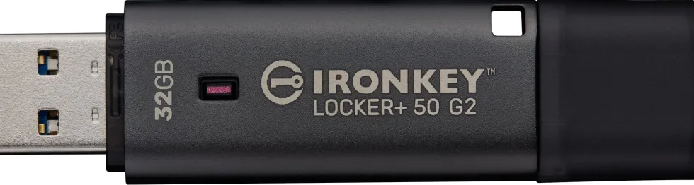 Kingston IronKey Locker+ 50 G2 - USB flash-enhet - krypterat
