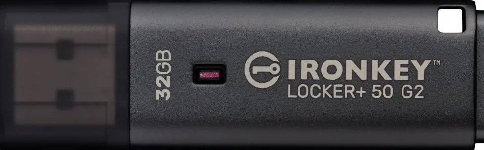 Kingston IronKey Locker+ 50 G2 - USB flash-enhet - krypterat
