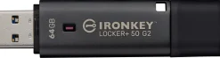 Kingston IronKey Locker+ 50 G2 - USB flash-enhet - krypterat