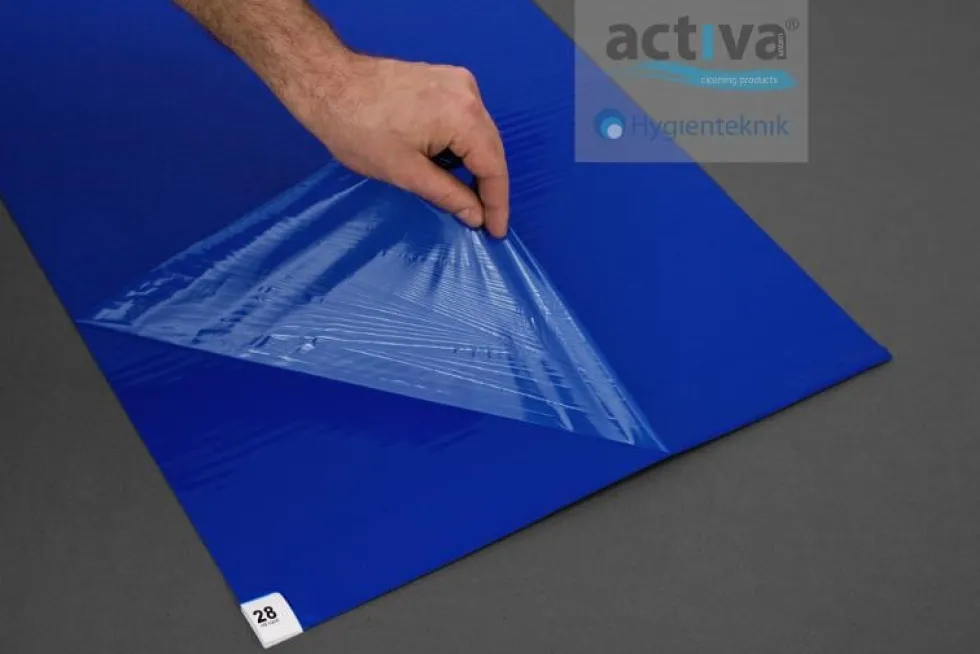 Klibbmatta ACTIVA115x45cm blå 30arkx8fp