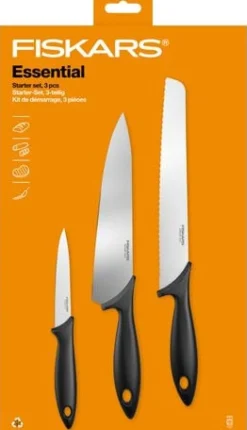 Knivset FISKARS Essential 3 delar