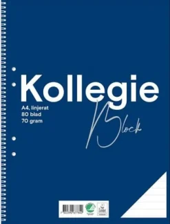 Kollegieblock FW A4 70g 80bl linj