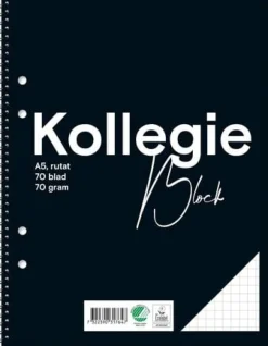 Kollegieblock FW A5 70g 70bl rut h
