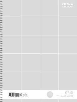 Kollegieblock Grey A4 rutat