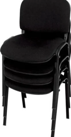 Konferensstol Barcelona Svart, 4-pack