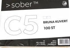 Konsumentförp Kuvert C5 fukth brun (100)
