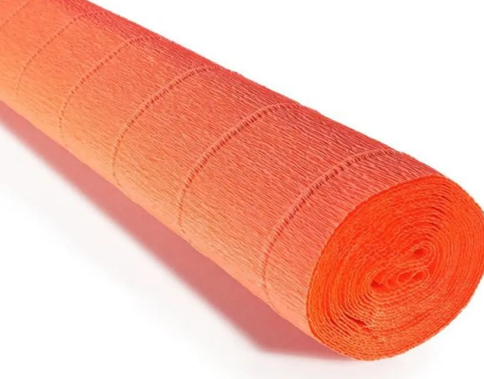 Kräppapper kraftigt 180gr Orange