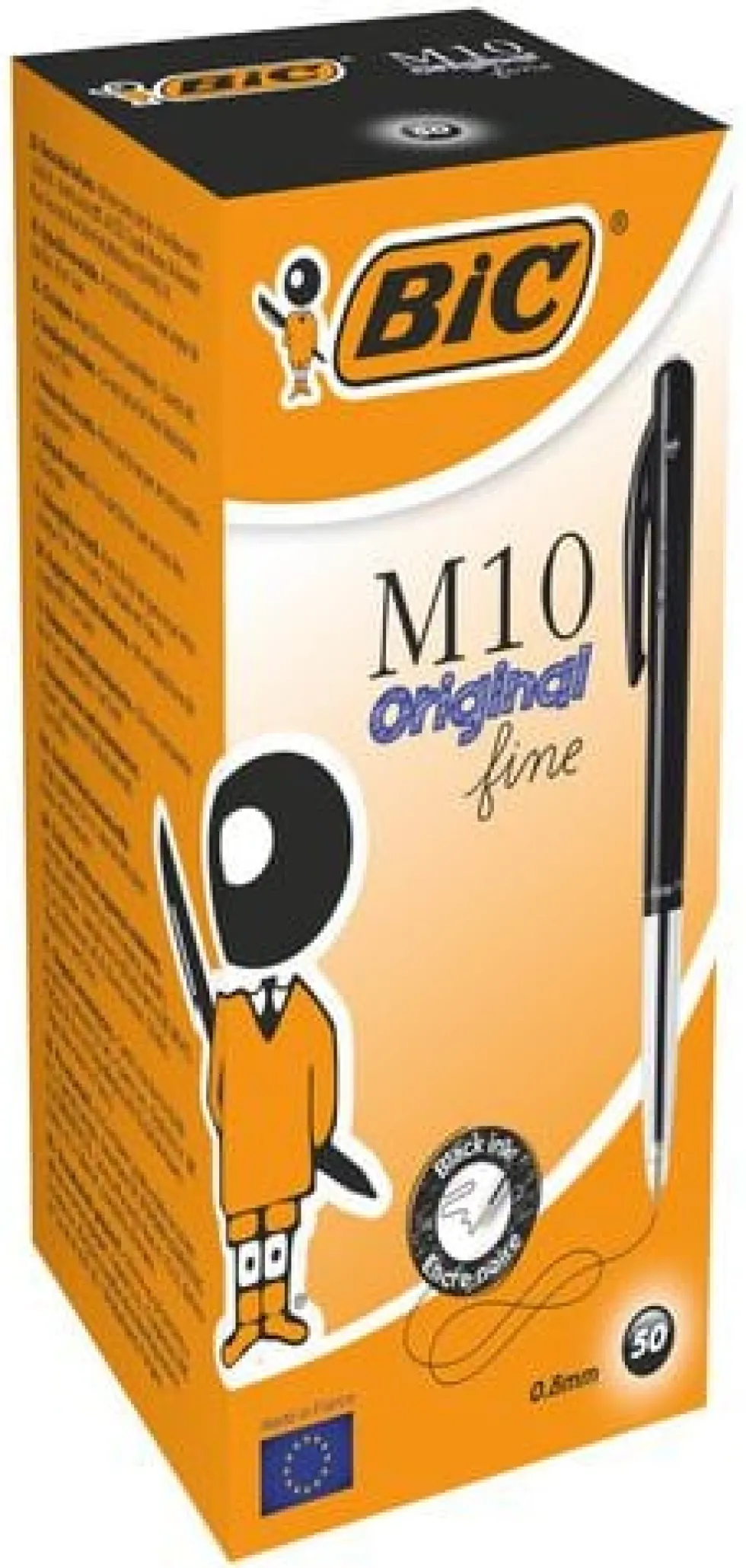 Kulpenna BIC Clic M10 0,8 mm svart