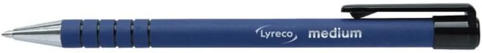 Kulpenna LYRECO grip 1,0mm blå