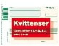 Kvittens A5 Liggande med kopia, 2x50 blad
