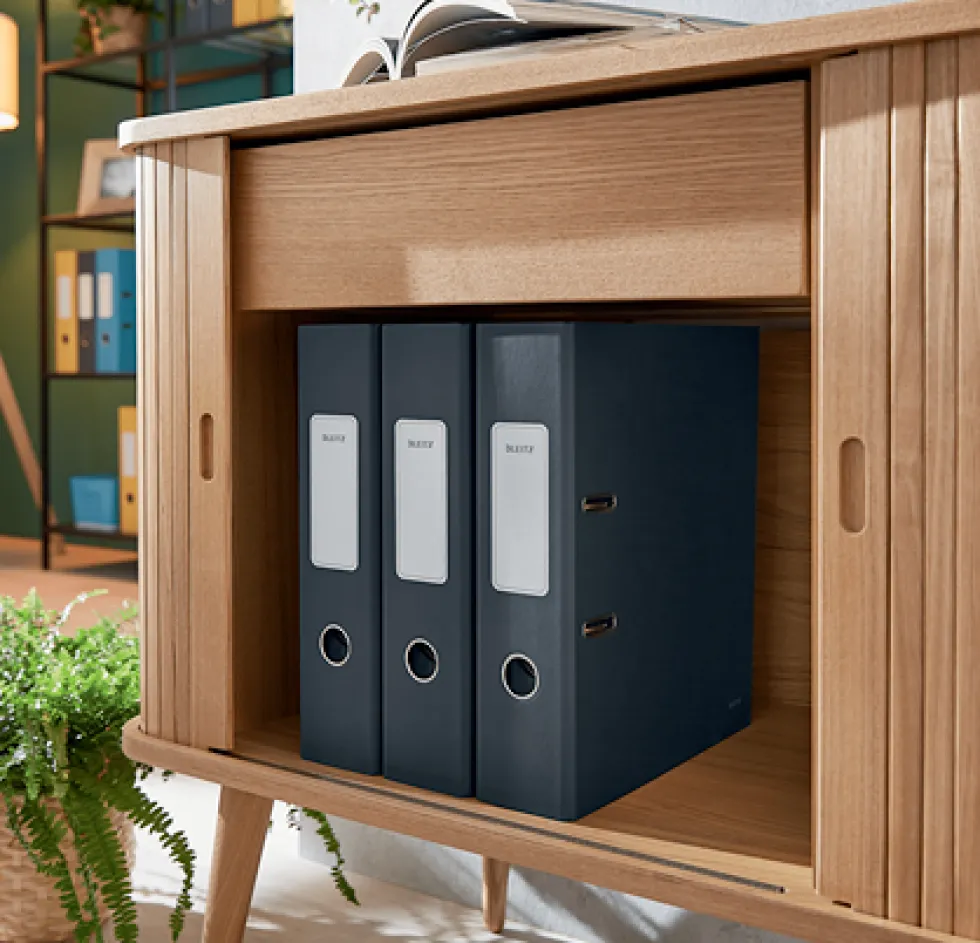 LAF Leitz 180° Cosy A4 80mm Grå