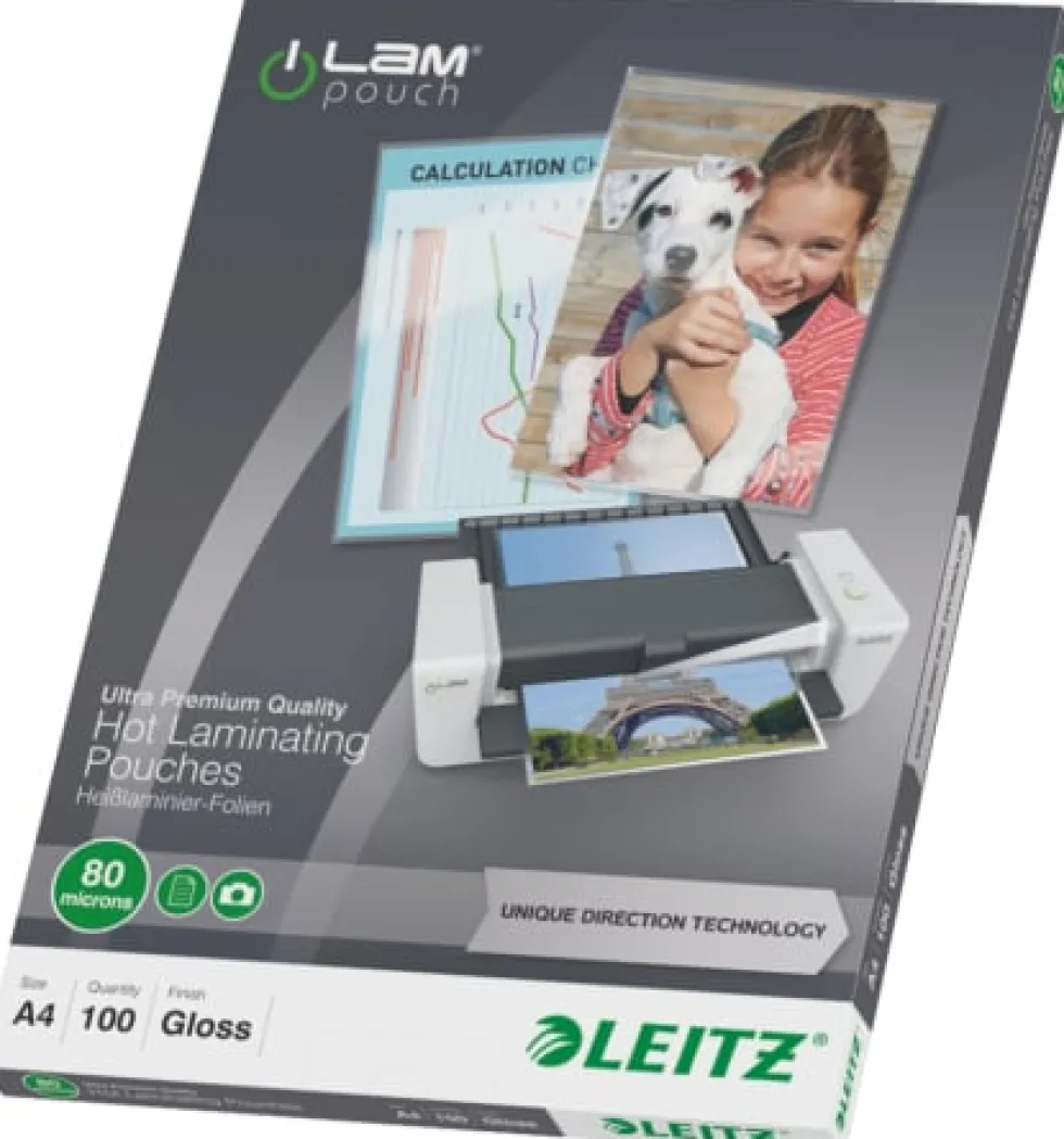 Laminat Leitz A4, 80mic, 100/fp