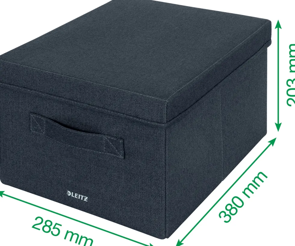 Leitz Förvaringsbox i tyg med lock M 2st