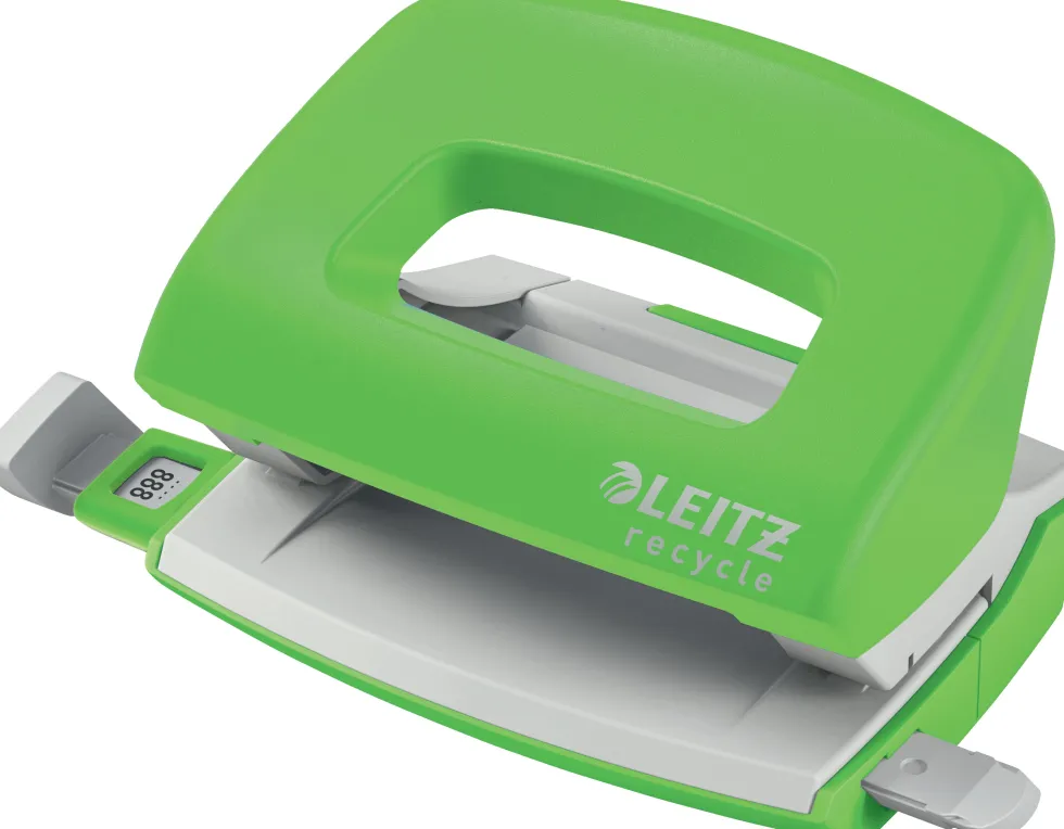Leitz Recycle Hålslag 2h/10ark EU grön