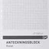 Limblock kortsida A4, rutigt, 100bl, 5st