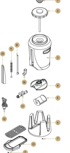 Lock till Coffee Queen Mega Gold, Reservdel