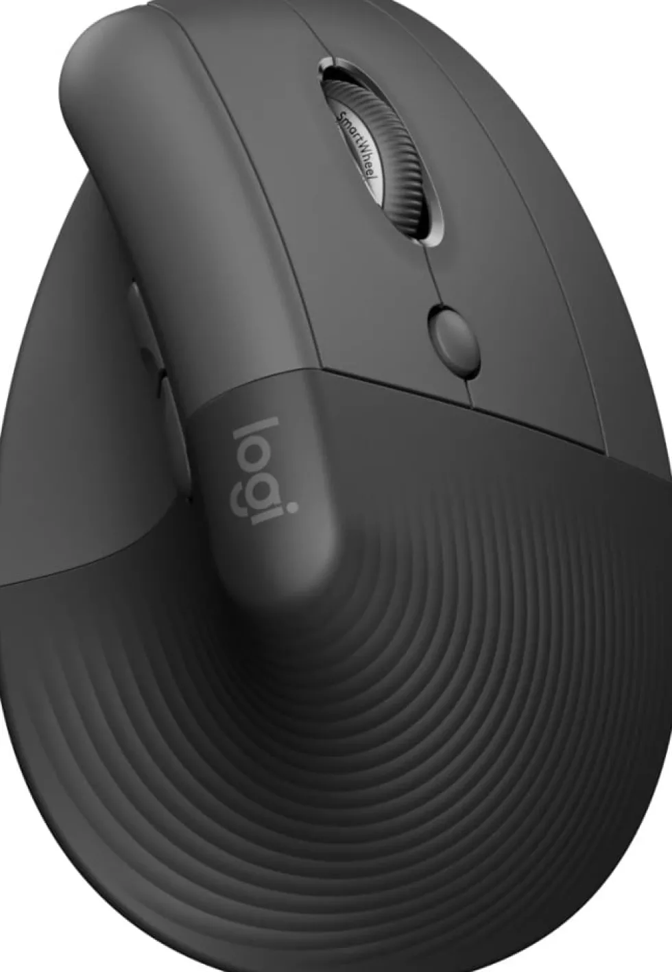 Logitech Lift Right Vertical Ergonomic Mouse, Graphite/Black