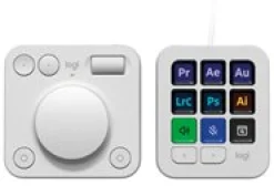 Logitech MX Creative Console, pale grey