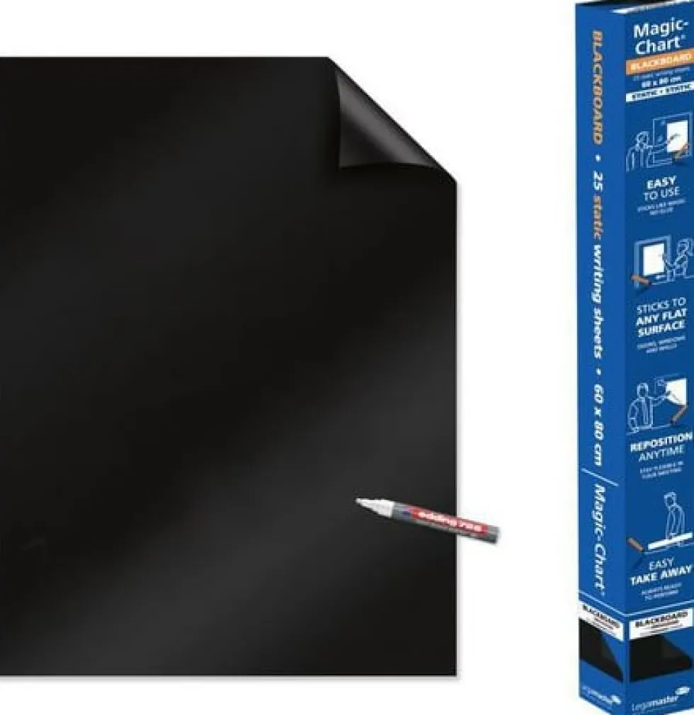 Magic Chart svart suddbar 25ark