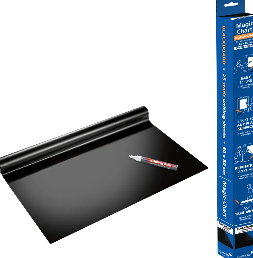 Magic Chart svart suddbar 25ark