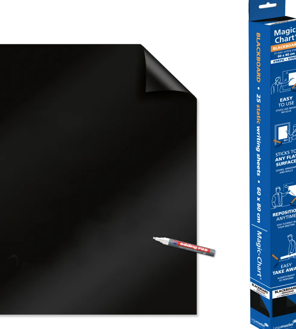 Magic Chart svart suddbar 25ark