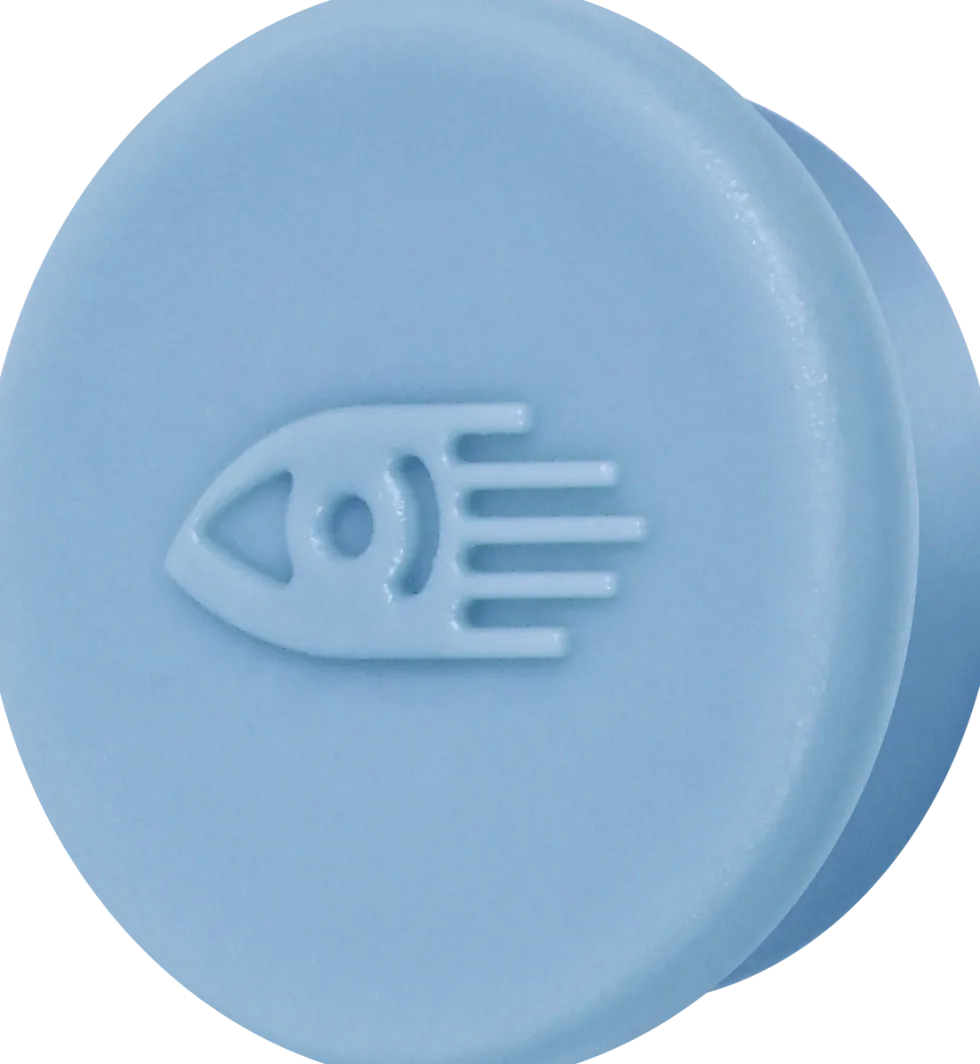 Magnet 20mm soft green 10/fp