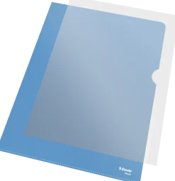 Mapp 105my PP präglad A4 blå (10)