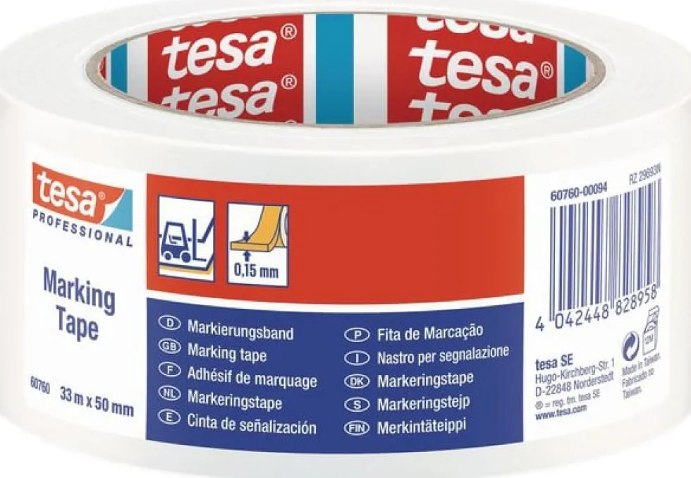 Markeringstejp TESA Prof. 50mmx33m vit