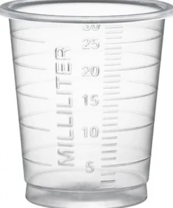 Medicinbägare Eco 30ml smal transp 90/fp