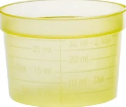 Medicinbägare Lunch Gul, bred, 30ml, 50/fp