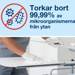 Microfiberduk TORK 29,5x34cm vit 40/fp