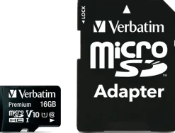 Micro SDHC Card 16GB Class 10 w/adaptor