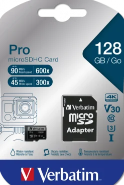 Micro SDXC Card PRO 128GB U3 with Adaptor