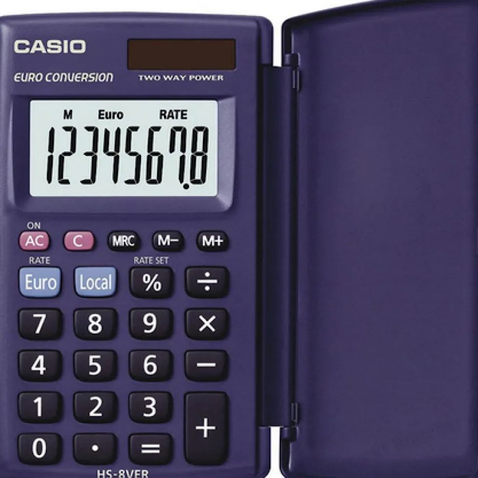 Miniräknare CASIO HS-8VER svart