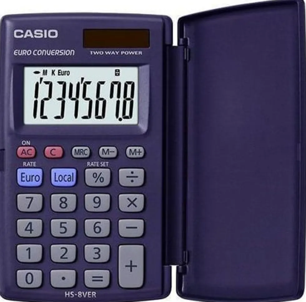 Miniräknare CASIO HS-8VER svart