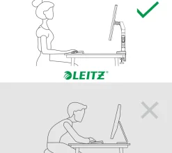 Monitor Arm Ergo Space Saving Single, Dark Grey