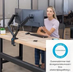 Monitorarm FELLOWES Platinum gas dubbel
