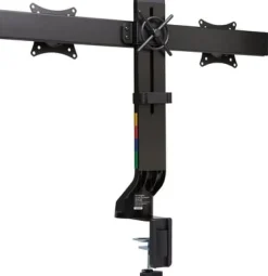 Monitor Arm Space Saving Dual Black