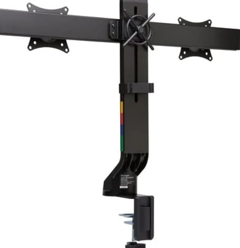Monitor Arm Space Saving Dual Black