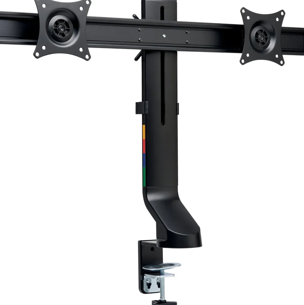 Monitor Arm Space Saving Dual Black
