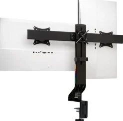 Monitor Arm Space Saving Dual Black