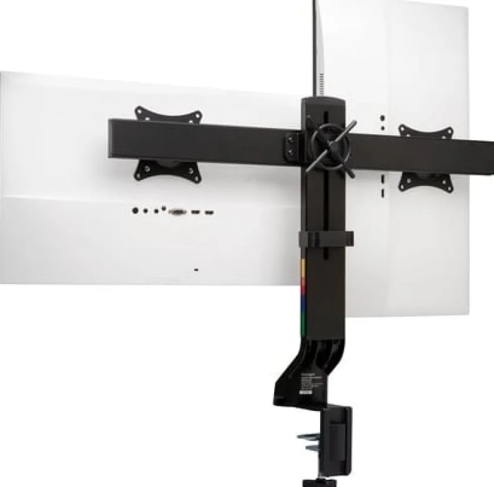 Monitor Arm Space Saving Dual Black