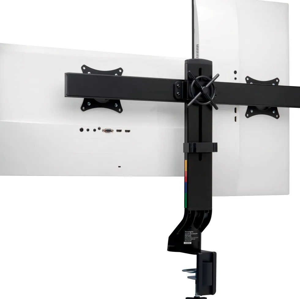 Monitor Arm Space Saving Dual Black