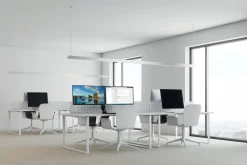 Monitor Arm Space Saving Dual Black