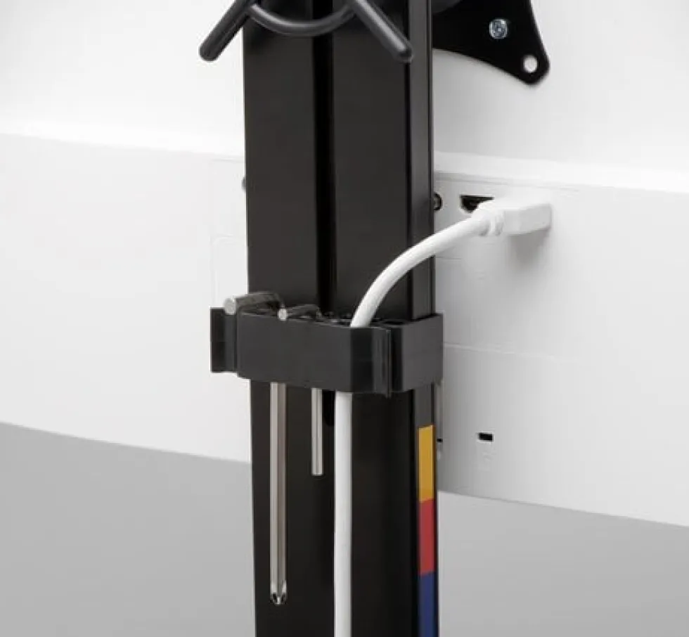 Monitor Arm Space Saving Dual Black
