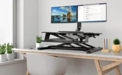 Monitor Arm Space Saving Dual Black