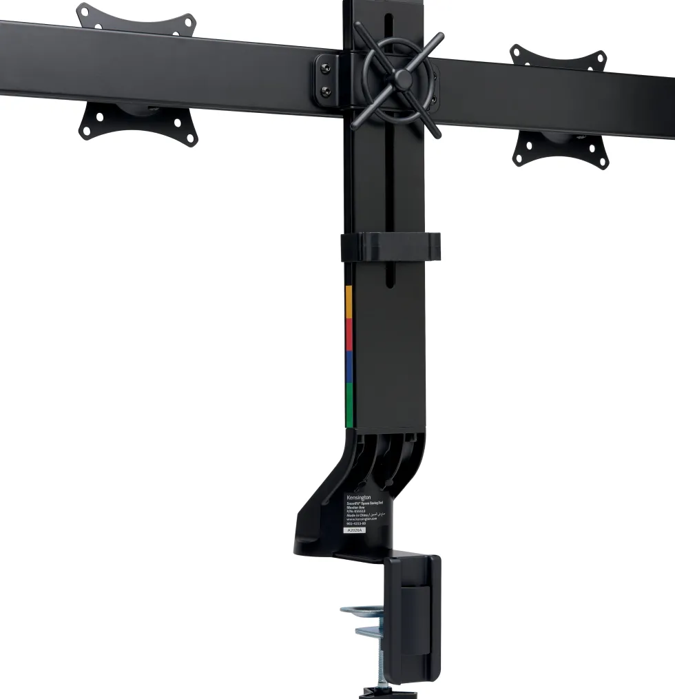 Monitor Arm Space Saving Dual Black