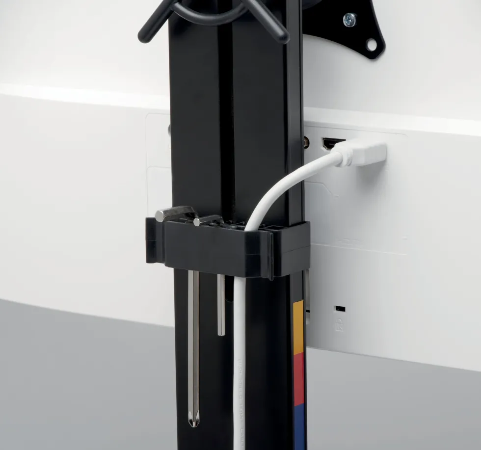 Monitor Arm Space Saving Dual Black