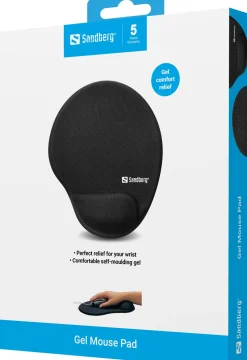 Mouse Pad w/gelsupport, Black